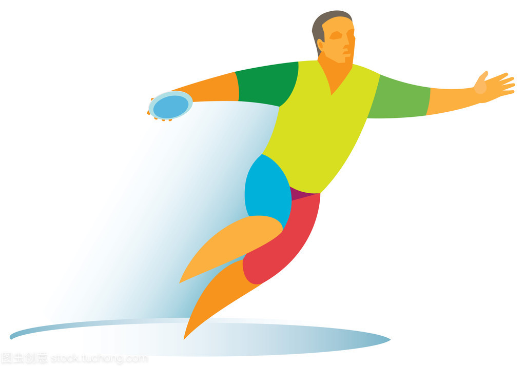 年轻运动员是掷铁饼者